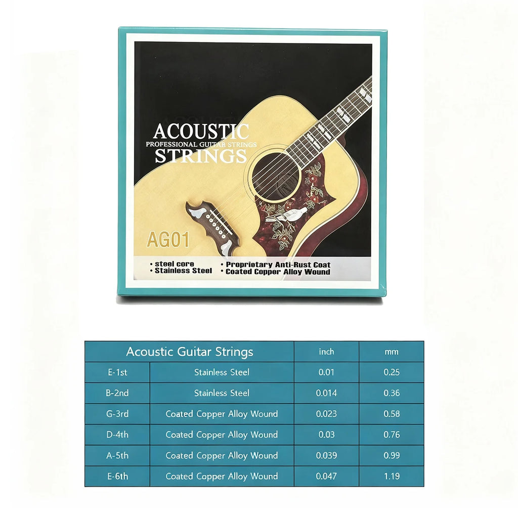 Stainless Steel Acoustic Guitar Strings